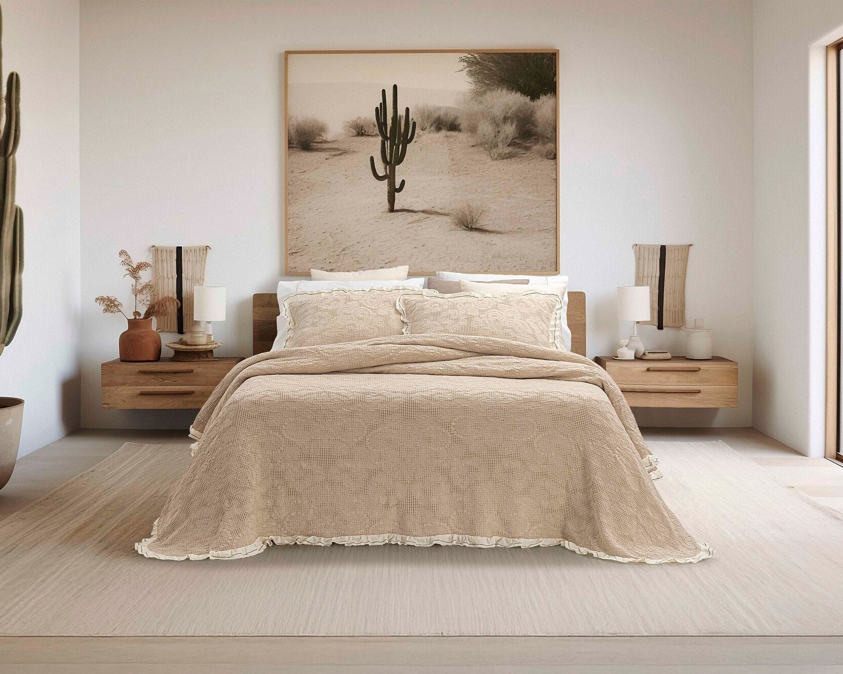 Colcha Jacquard Refrescante Linho