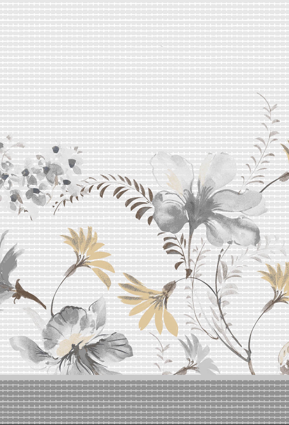 Jogo de Cama de Coralina Raja Cinza