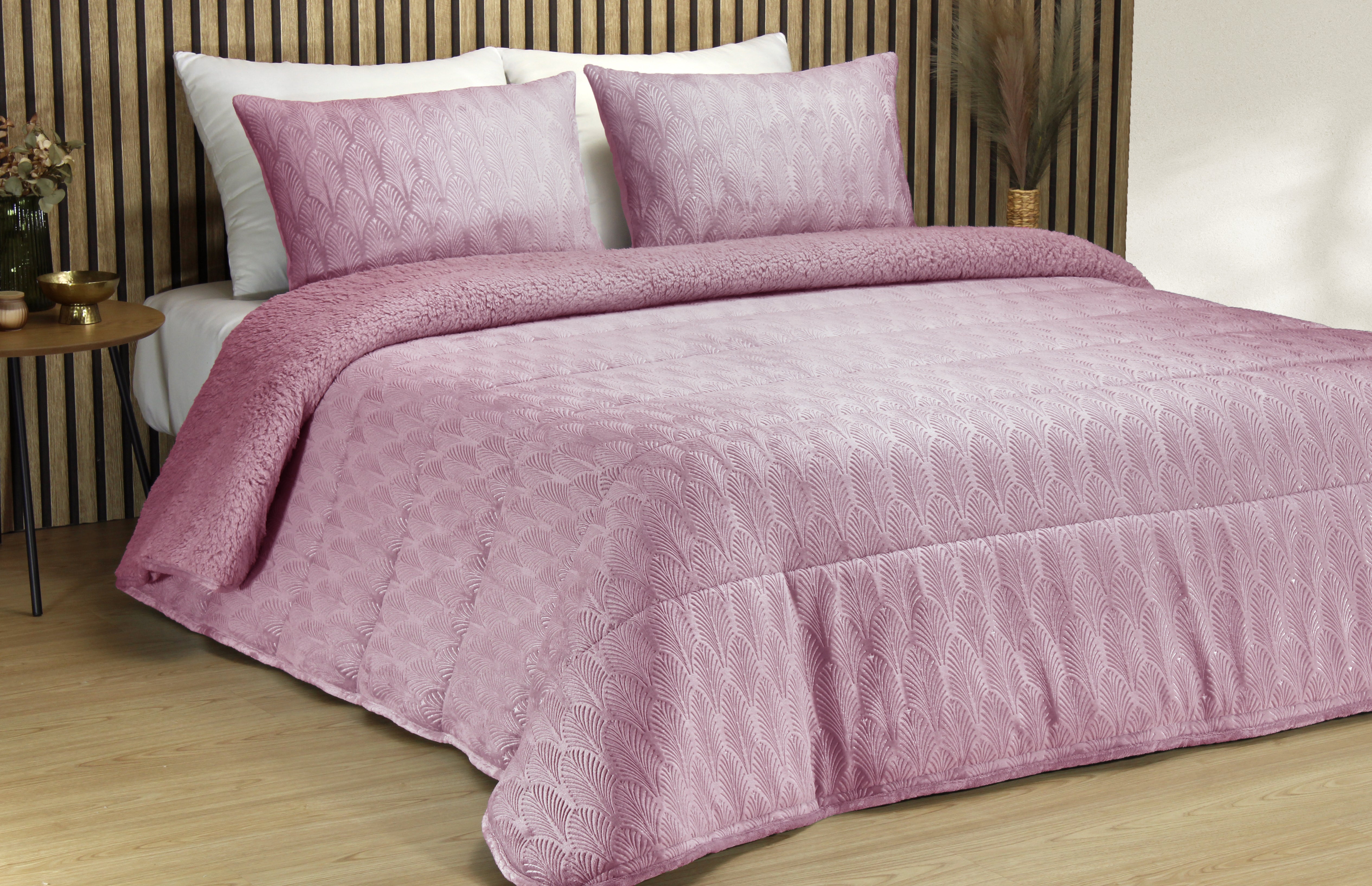 Edredom de Borrego Warm Pacífico Rosa