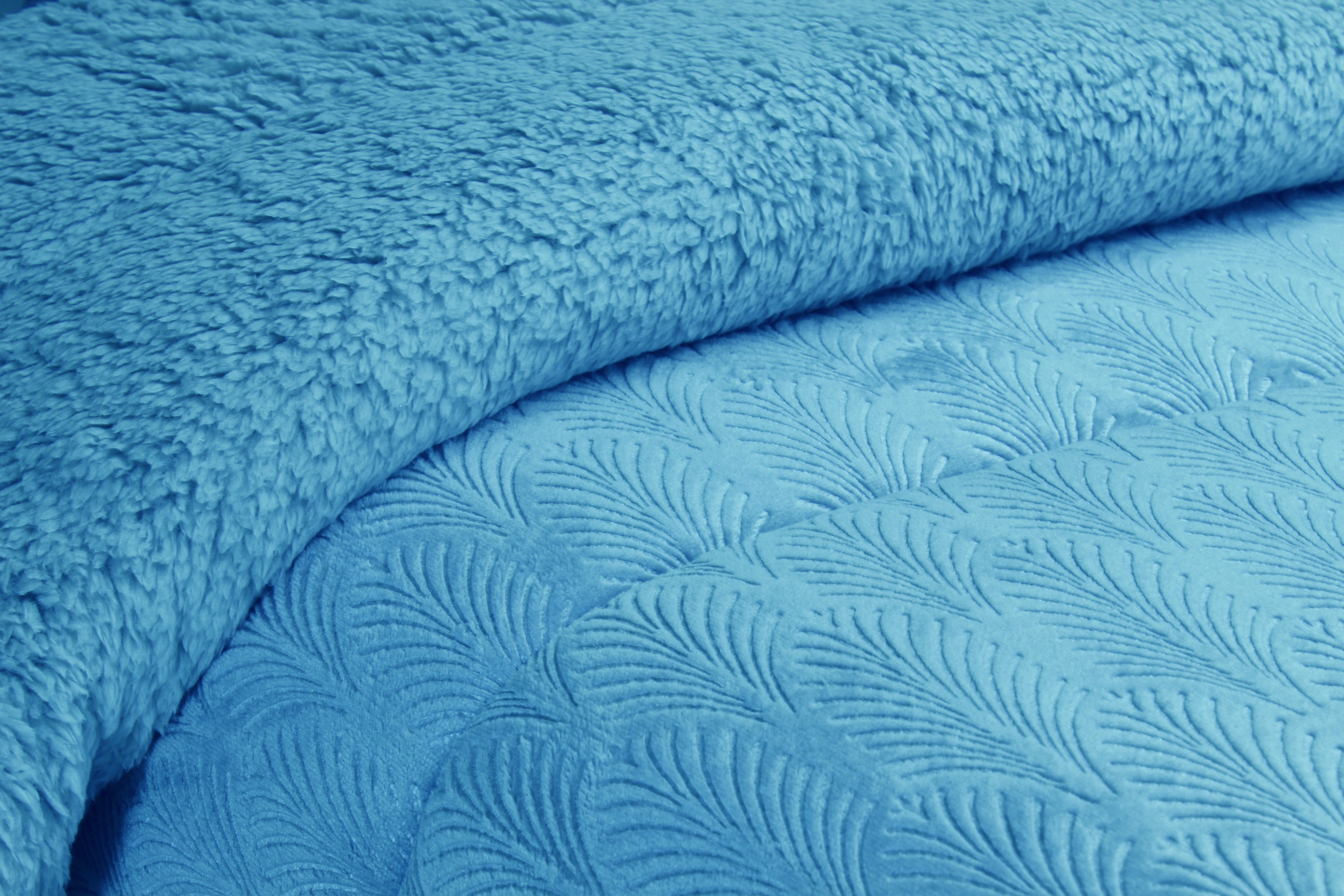 Edredom de Borrego Warm Pacífico Azul
