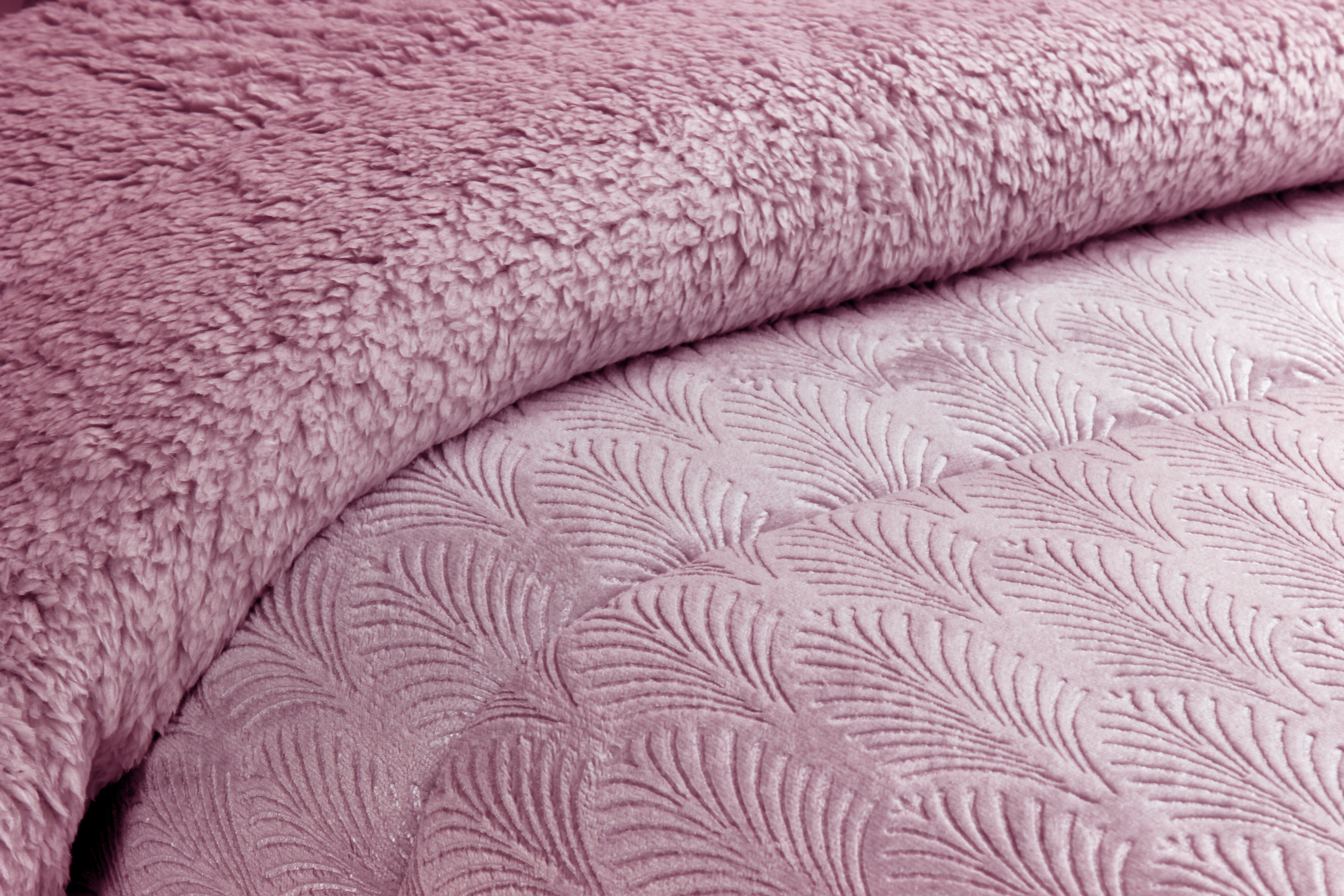Edredom de Borrego Warm Pacífico Rosa