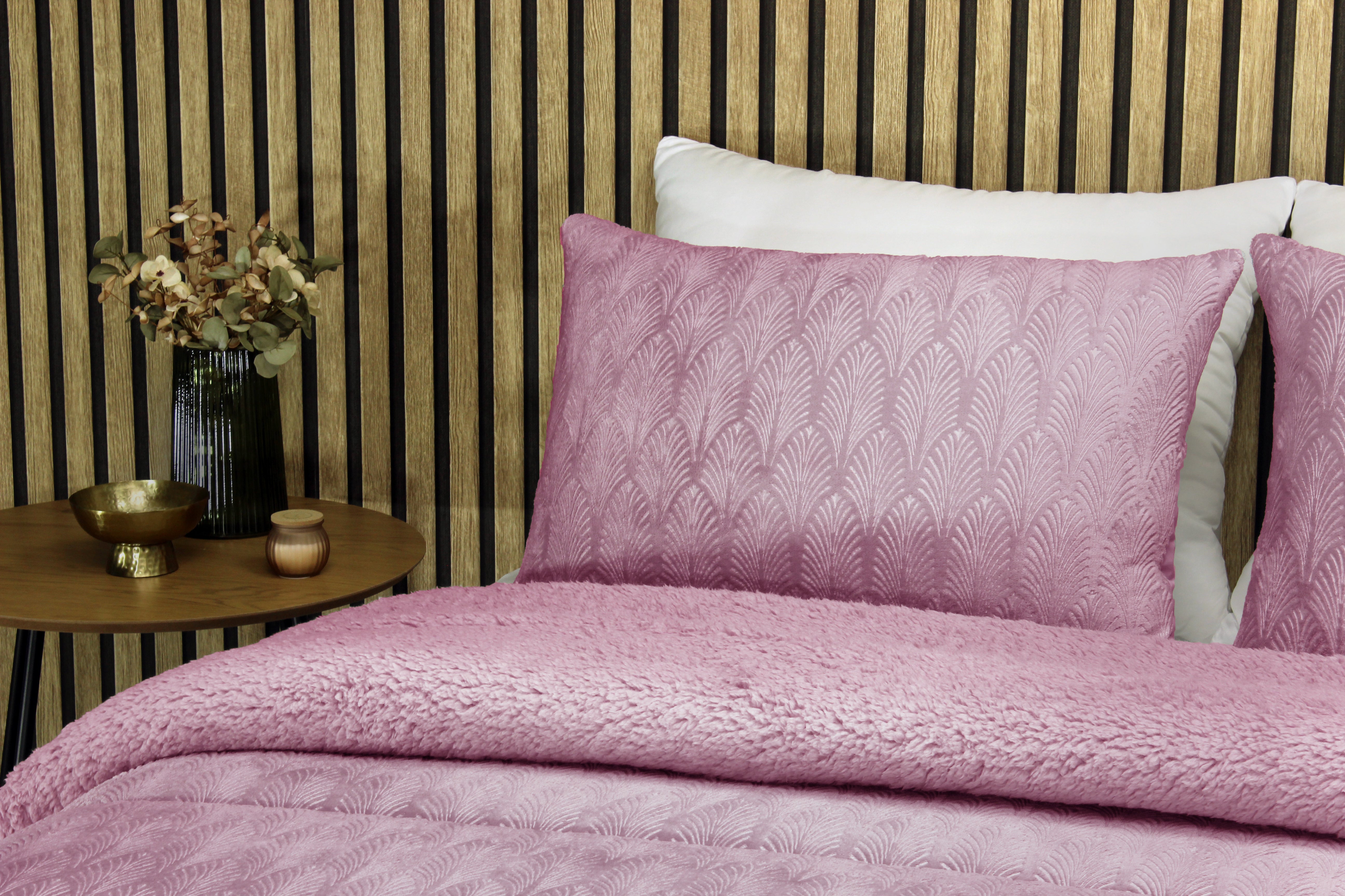 Edredom de Borrego Warm Pacífico Rosa