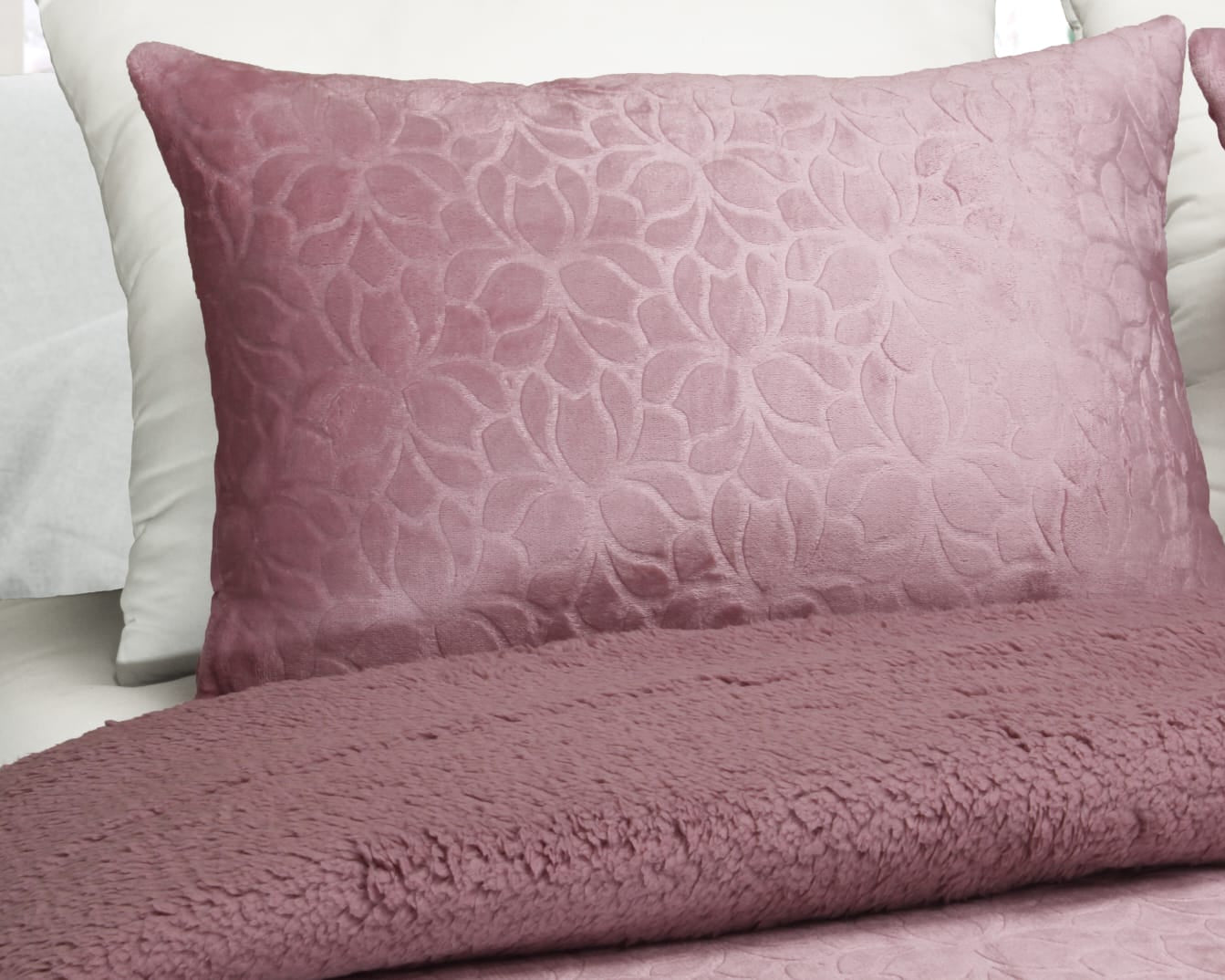 Edredom de Borrego Warm Lótus Rosa