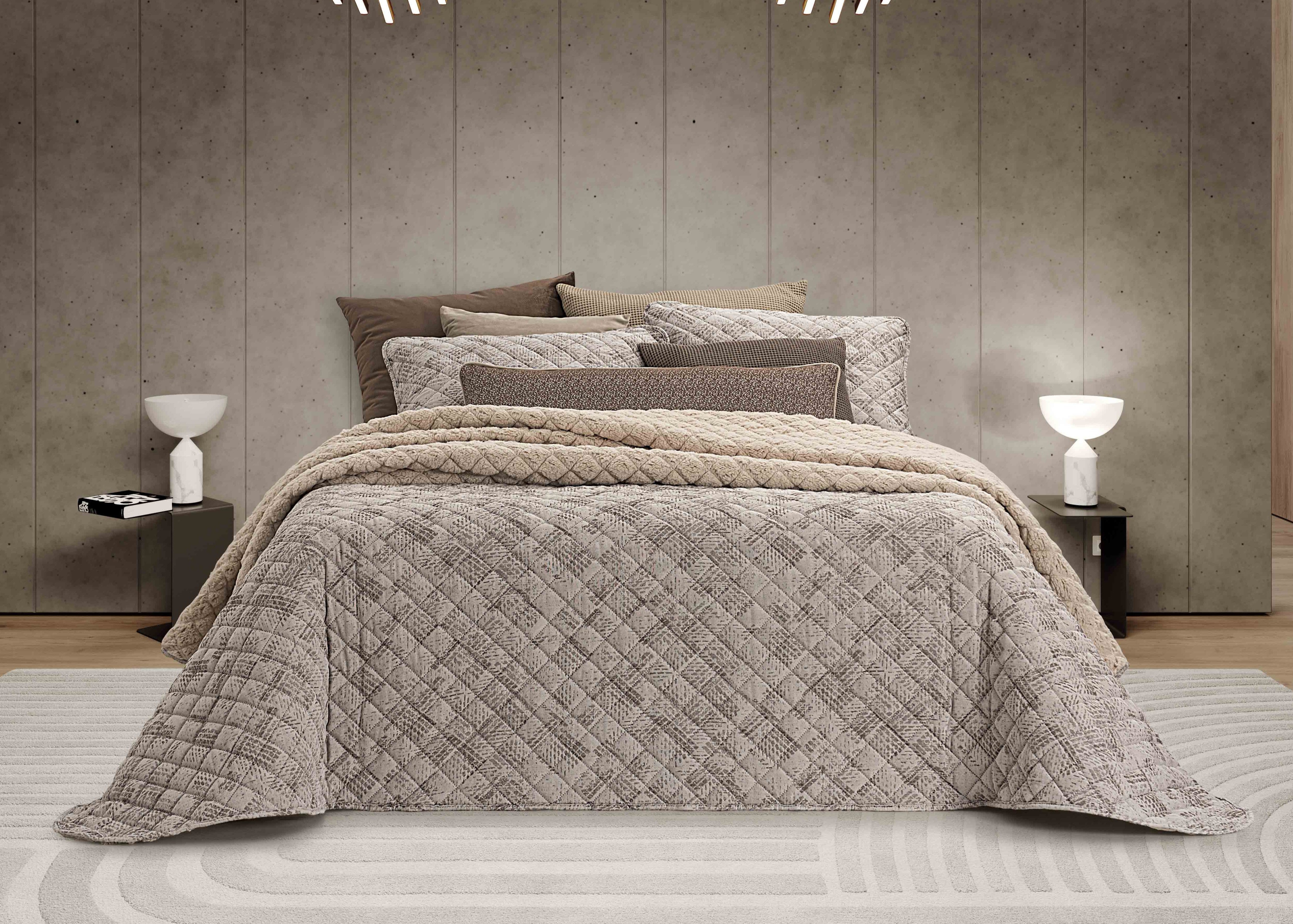 Edredom Pelo de Borrego Jacquard Zurique