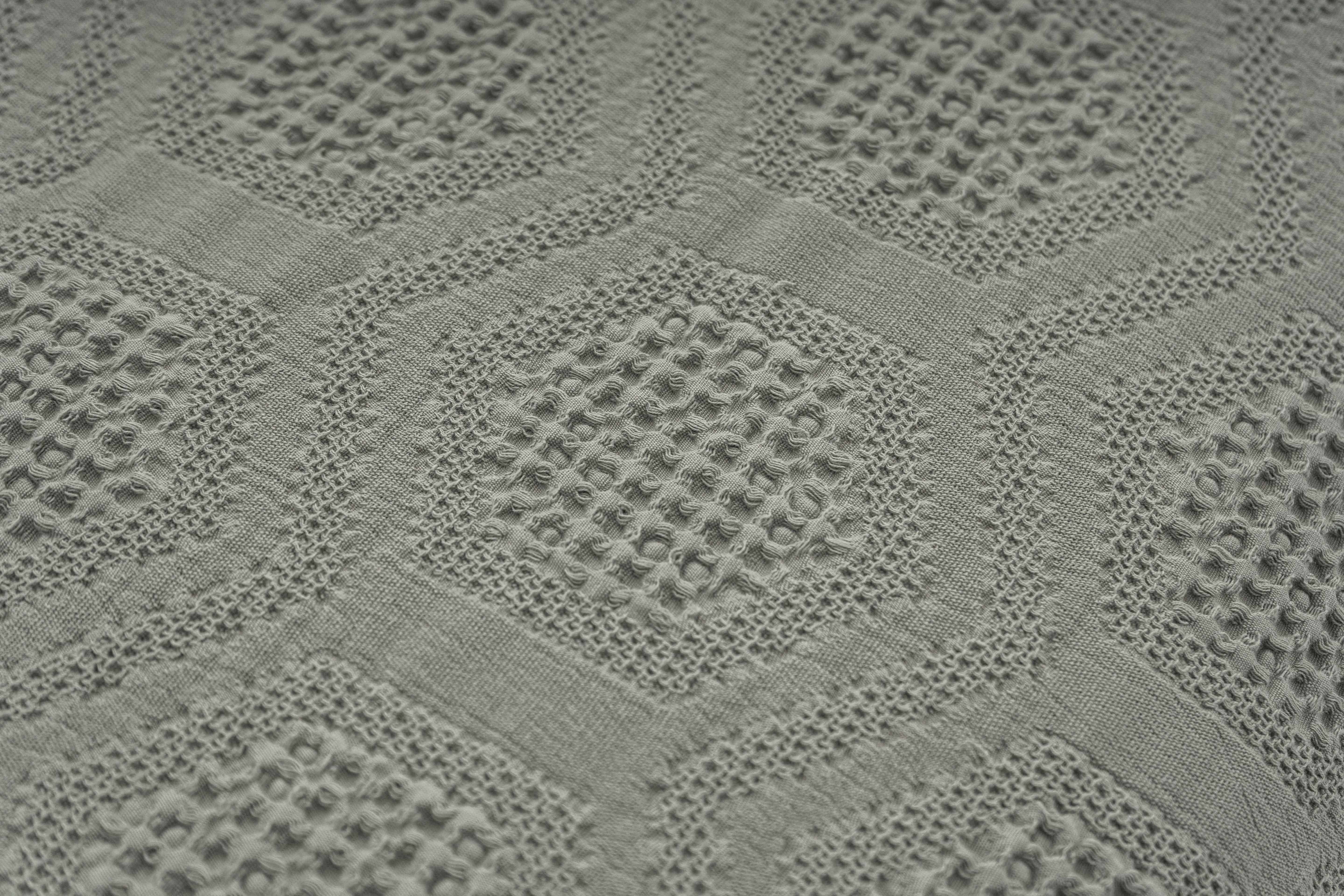 Colcha Jacquard Búzios Cinza