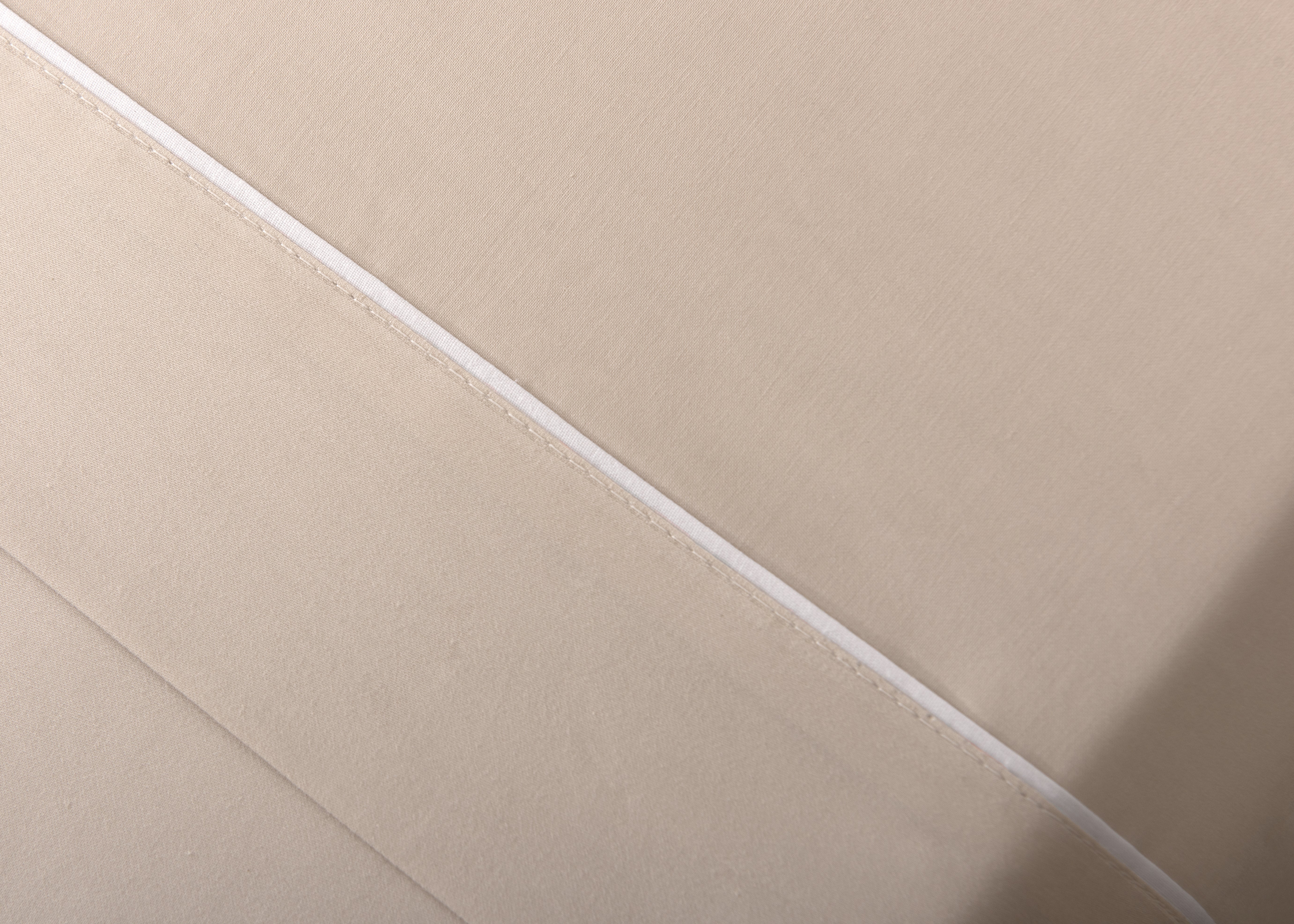 Jogo de Lençóis de Cama Algodão Percal 400 Fios Taupe