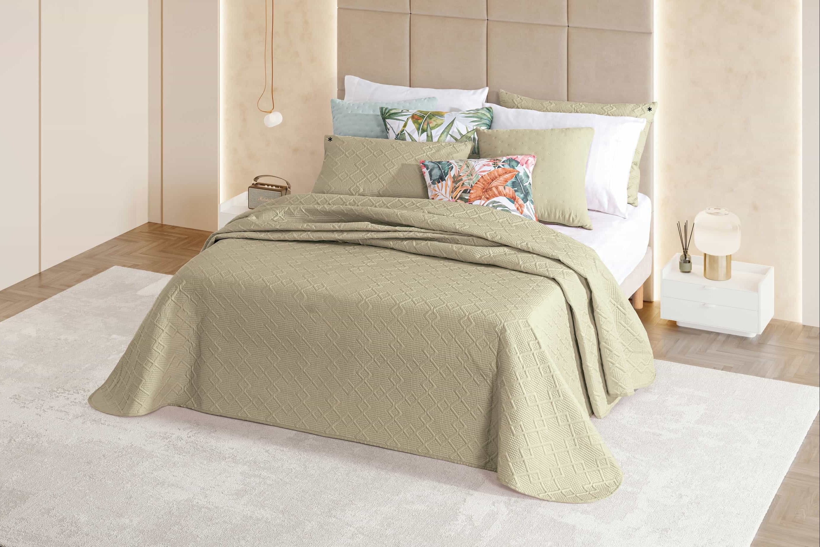 Colcha Troia 5 Taupe