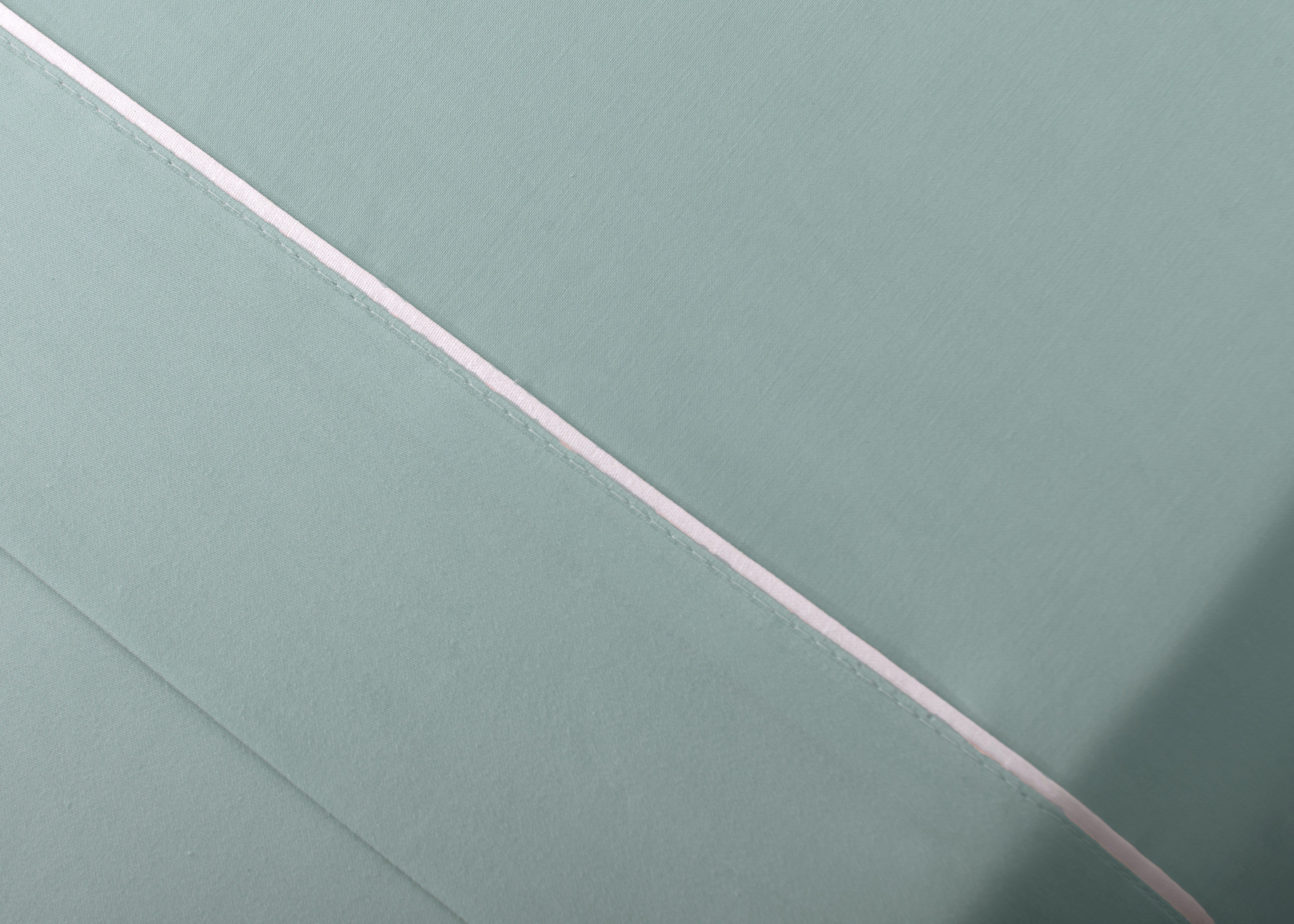 Jogo de Lençóis de Cama Algodão Percal 400 Fios Verde Eucalipto