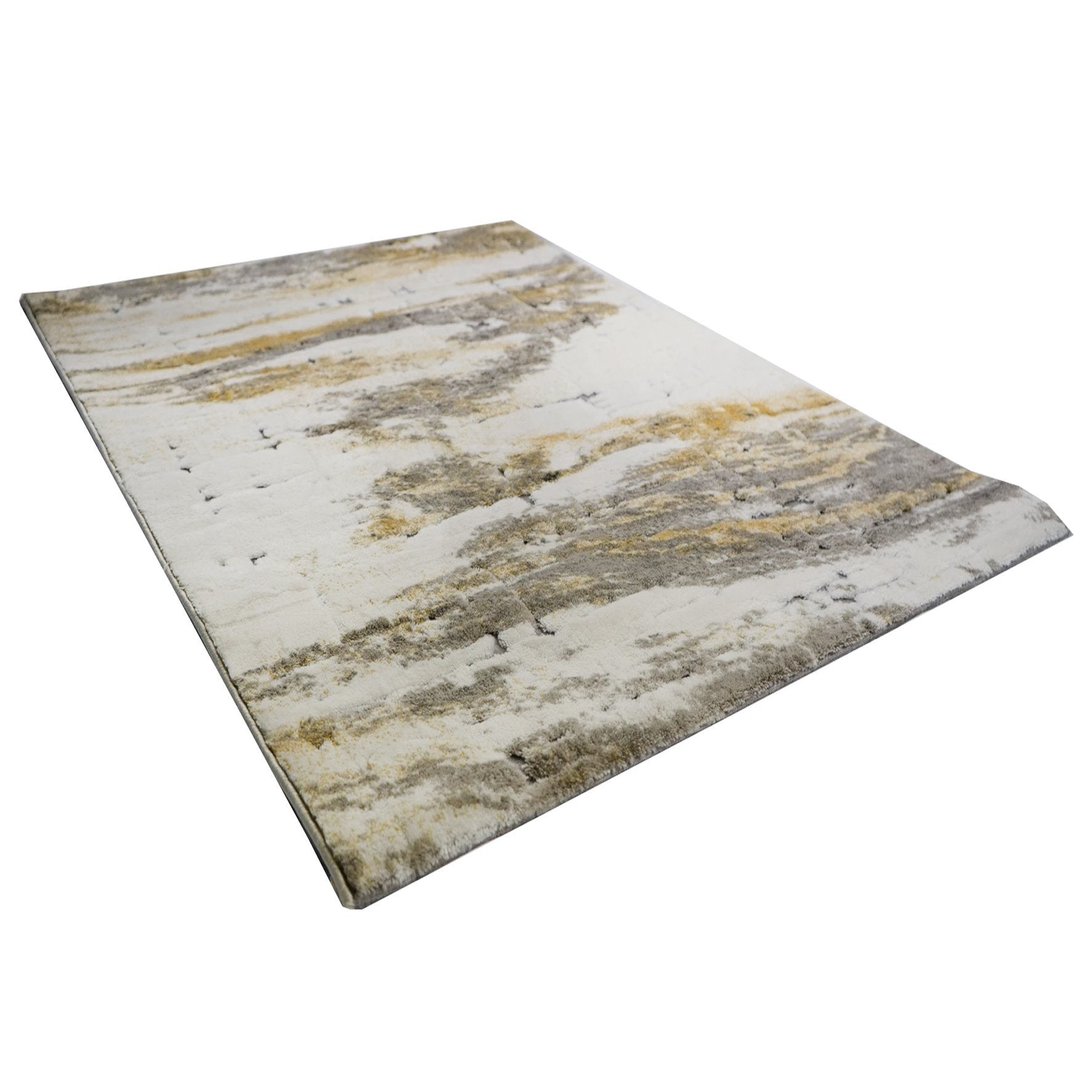 Tapetes e Carpetes Feshane Branco, Cinza e Dourado freeshipping - Larbonito
